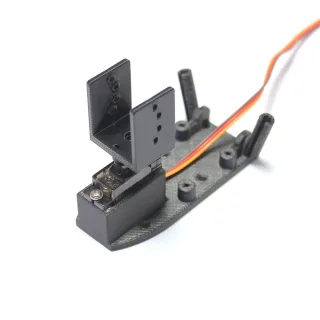 QY3D Single-Axis Servo Gimbal for DJIO3/ DJIO4/ Walksnail Dual-Antenna Transmission FPV Transmitter VTX Without Servo fo