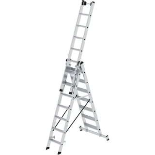 Munk Stufen-Mehrzweckleiter 3-teilig mit nivello®-Traverse - 033321