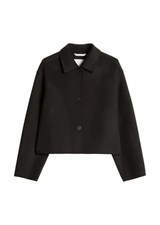 Marc OPolo Casual - Wolljacke regular Black Ink - Gr. - 42