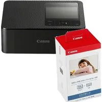 Canon Selphy CP1500 Drucker schwarz + KP-108 IN Fotodrucker