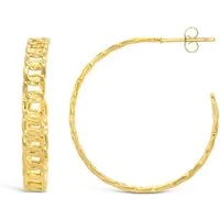 Ars-Argenti Paar Creolen Sexy Creolen Ohrringe - 18K doppelt vergoldet inkl. Geschenkbox (inkl. Schmuckbox), Damen Ohrringe, Hypoallergen, Wasserfest, Nickelfrei