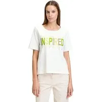 Betty Barclay Kurzarmshirt Damen mit Aufdruck (1-tlg) Glitzersteine