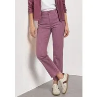 STREET ONE Straight-Jeans Style Amalia mit Streifen und Stretch