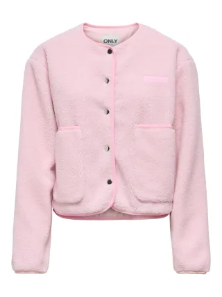 ONLY - ONLBABY L/S TEDDY POCKET JACKET PNT Roseate Spoonbill - Gr. - S