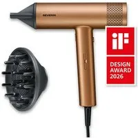 Severin Haartrockner S-Style Speed Pro, HT 0172, Ionen-Föhn mit Anti-Frizz inkl. Konzentrator & Diffusor, 2000W, bronze