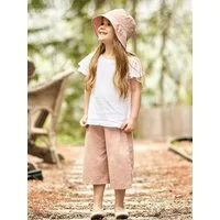 MAXIMO 7/8-Hose (1-tlg) rosa, Culotte, Leinenoptik, Kleinkind, Mädchen
