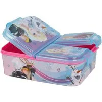 Stor Lunchbox Disney Frozen Kinder Brotdose – Lunchbox mit 3 Fächern & tollem Design, (Einteilig, Einteilig), Brotzeitdose