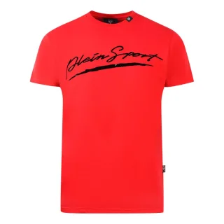Plein Sport Markenzeichen Logo Rot T-Shirt