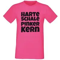 G-graphics T-Shirt Harte Schale, pinker Kern Herren T-Shirt mit Frontprint