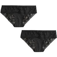 Next Brasilslip Spitzenslips aus Mikrofasern, 2er-Pack, Brazilian (2-St)