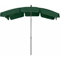 Siena Garden Sonnenschirm Tropico Mittelstockschirm anthrazit/grün 210x140cm Gestell Stahl anthr