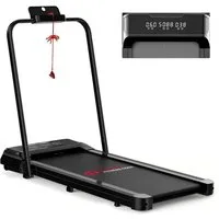 Hamlody Laufband Klappbare Laufbänder für Zuhause, 1-10 km/h, Bürstenloser Motor (LCD-Display, leise, platzsparend und Fernbedienung, Mit Fallschutzclip), Walking Pad für Zuhause Klein Laufpad mit Werkzeugsatz