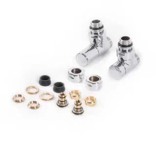 Terma Set Regel-Eckventil CYLINDER GZ 1/2" - Ø16x2, Ø15 , WRZRCK1-CR, Chrom WRZRCK1-CR