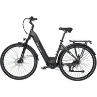 TTGO E-Bike Cityrad 28 Zoll, 75Nm Mittelmotor, Drehmomentsensor, 140km, Lockout-Federgabel, 9 Gang Shimano, Kettenschaltung, Mittelmotor, 648 Wh, Tiefeinstieg, hydr. Bremsen, Elektrofahrrad für Damen und Herren