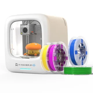 [EU/US Direct]AOSEED X-MAKER JOY AI Kids' V4.0 3D Printer with 4 PLA Filaments 300mm/s Print Speed 120×120×120mm Build V