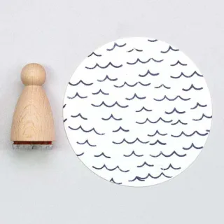 Perlenfischer Stempel Meer