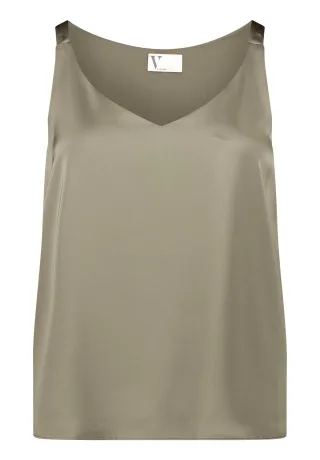 V by Vera Mont - Satin-Bluse Herb Green - Gr. - 38