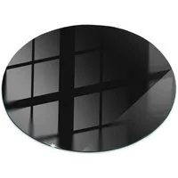 Tulup Tischplatte Glasplatte für Couchtisch Glatte schwarze Farbe Couchtisch Glasplatte