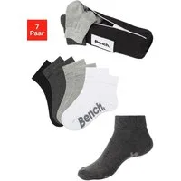 Bench. Kurzsocken Herren Kurzsocken, Halbhohe Basic Socken (Federtasche, 7-Paar, mit Geschenkbox) in ansprechendem Mäppchen mit Reißverschluss