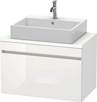 Duravit DuraStyle Konsolenwaschtischunterbau wandhängend Weiß Hochglanz & Matt 800x478x512 mm - DS53 DS530202218