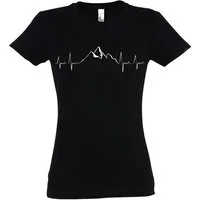 Youth Designz T-Shirt Heartbeat Mountain Damen T-Shirt mit tendigem Frontprint