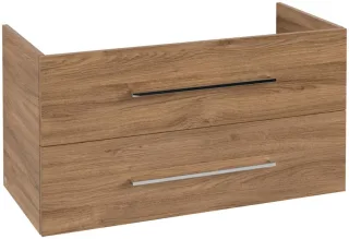 Villeroy & Boch Avento Waschbeckenunterschrank, 2 Auszüge, 976 x 514 x 452 mm, Kansas Oak A89200RH