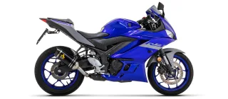 Sport Auspuff Arrow Thunder Alu BLACK Yamaha YZF-R3 RH21 Bj. 2021-2024 EURO-5 eintragungsfrei / ABE