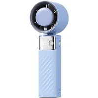 Minicloss Handventilator Kleiner Tragbarer Mini Hand Ventilator 1-199 Windgeschwindigkeiten, USB Wiederaufladbarer Ventilator, 115° Drehung, LED Anzeige