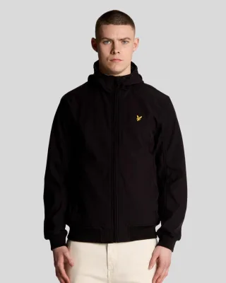 Lyle & Scott Softshelljacke mit Netzfutter – Schwarz