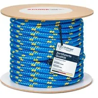 STANKE Seil Polypropylenseil 5 mm - 1 m Blau-Gelb Seil für Garten, Balkon, Dicke Schnur für Transport, Bauwesen, Segelzubehör PP Seil