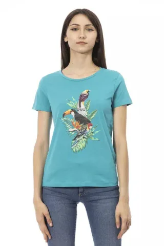 Vogelmuster T-Shirt Tr23041