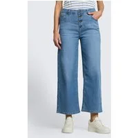 TOM TAILOR 7/8-Jeans Jeanshosen TTNELMA CULOTTE Jeans mit Knopfleiste