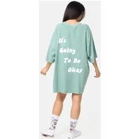Worldclassca T-Shirt Worldclassca Oversized Print T-Shirt lang Tee Sommer Oberteil NEU