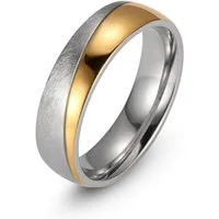 Firetti Trauring Schmuck Geschenk "LIEBE" mit Vertiefung, ca. 7,0mm breit