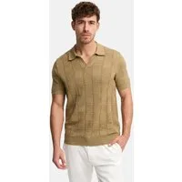 Indicode Poloshirt Herren INNallo Herrenpoloshirt Sommershirt Poloshirt mit Jacquardstruktur in Strickoptik