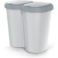 Keden Mülleimer Compacta B Duo 40 L, ein Fach, zwei Deckel