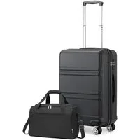 KONO Kofferset 2-teiliges Reiseset: Trolley-Koffer 52 cm Höhe+ Handtasche 25 cm Höhe, (2 tlg)