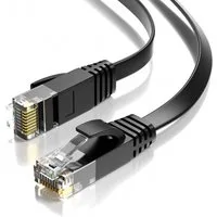 JAMEGA CAT 6 Patchkabel Flach, RJ45 LAN Kabel Ethernet Netzwerkkabel LAN-Kabel, CAT.6, RJ-45 Stecker (Ethernet) (5000 cm)