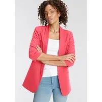 ONLY Kurzblazer ONLELLA – Femininer Blazer mit 3/4-Ärmeln und Raffung regular fit, casual, Web, Kunstfaser, V-Ausschnitt