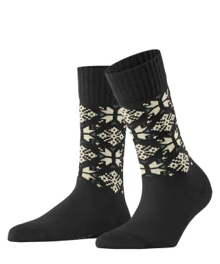 ESPRIT socks & tights - Esprit Winter Star Damen black - Gr. - 40.5