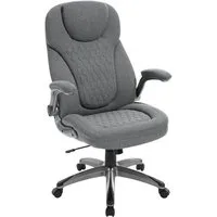 Woltu Bürostuhl (1 St), ergonomisch, Chefsessel mit Kopfstütze Armlehnen, Stoff