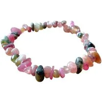 Steinfixx® Armband Turmalin bunt Splitterarmband, Brasilien, Naturstein-Armband (AAA-Qualität, 1-tlg., 18 cm Umfang), 100 % echt, Handarbeit