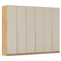 OTTO home Drehtürenschrank Kleiderschrank Schrank Garderobe AGORDO Schlafzimmer (in zwei Griff-Farben, Breiten 91-405 cm, Dekor- oder Hochglanzfront) durchdachte Innenausstattung, in 8 Breiten und 2 Höhen MADE IN GERMANY