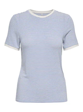ONLY - ONLTINE S/S O-NECK TOP JRS Cloud Dancer - Gr. - S