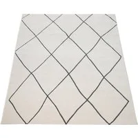 Paco Home Teppich Haral 786, rechteckig, Höhe: 9 mm, Kurzflor, Scandi Design, Rauten Motiv