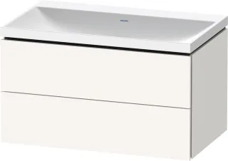 Duravit L-Cube c-shaped Set wandhängend Weiß Supermatt 800x480x480 mm - LC6951N84840000 LC6951N84840000