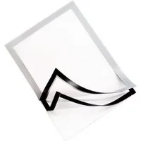 LMG Germany Magnettafel Magnetrahmen DIN A4, gerundete Ecken, selbstklebende Dokumententasche, Dokumententasche A4, magnetisch, selbstklebend, gerundete Ecken