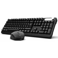 INCA Tastatur und Maus Set, Wiederaufladbar Wireless Set Wireless-Tastatur