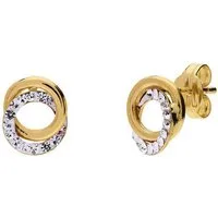 LUCARDI Paar Ohrstecker Ohrring - 585 Gold - Gold - Kristall - Damen