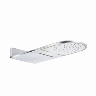 Kludi A-QA Kopfbrause Regen/Schwall abgerundet 300mm breit chrom, 6488005-00 6488005-00